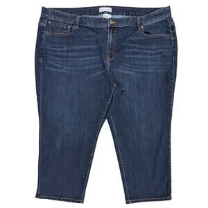 Lane Bryant Flex Magic Waistband Mid-Rise Girlfriend Crop Jeans Women Size‎ 26
